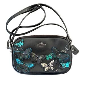 Coach Butterfly Applique Crossbody Clutch